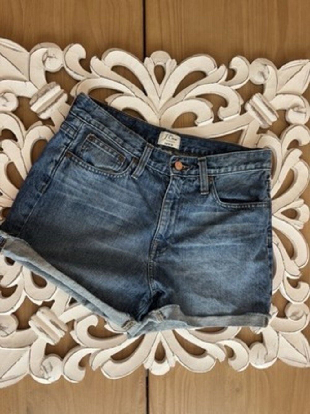 J. Crew Women's Blue High Rise Denim Shorts Size 27